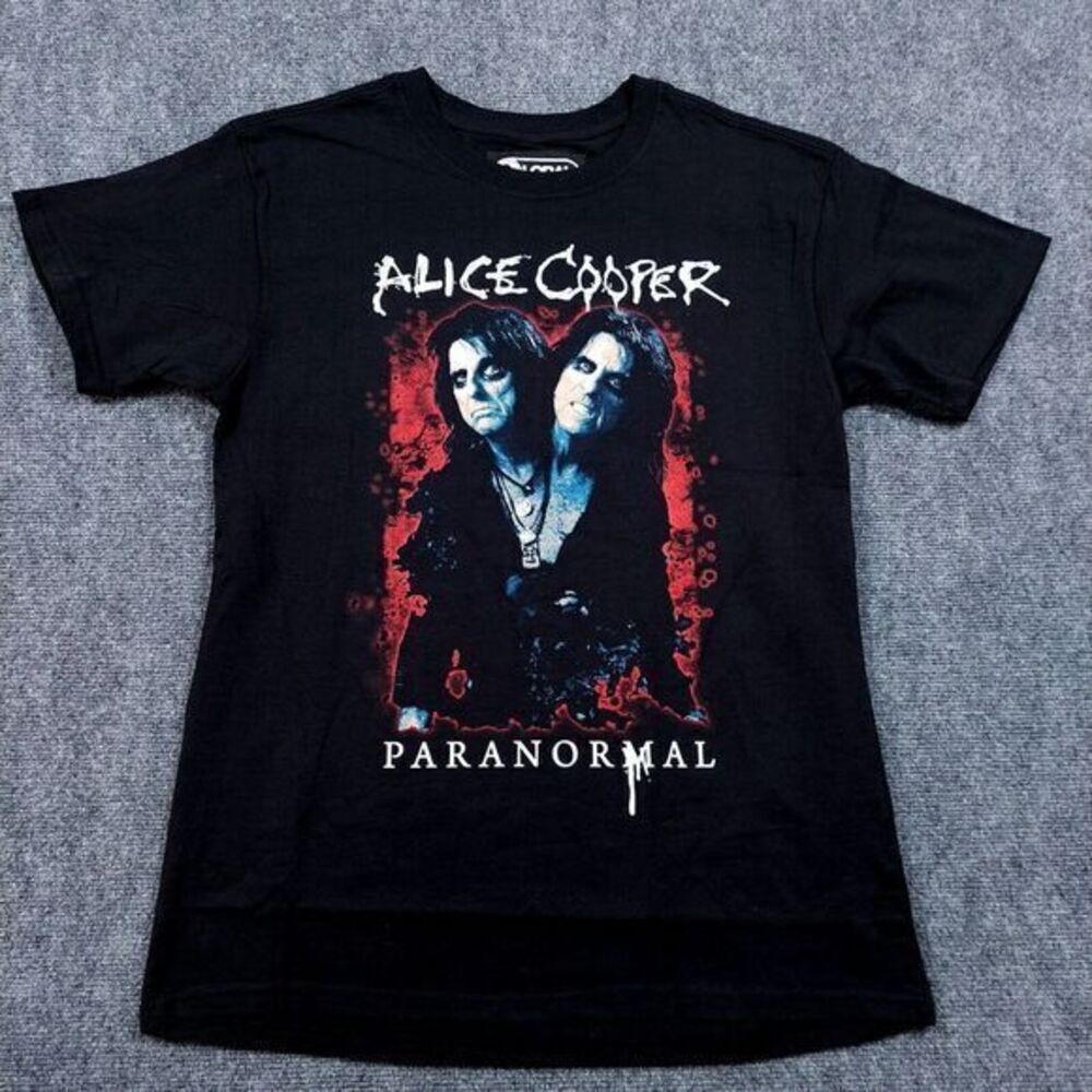 Alice Cooper Band T Shirt Paranormal Black Size Large Glam  Rock‎ Metal